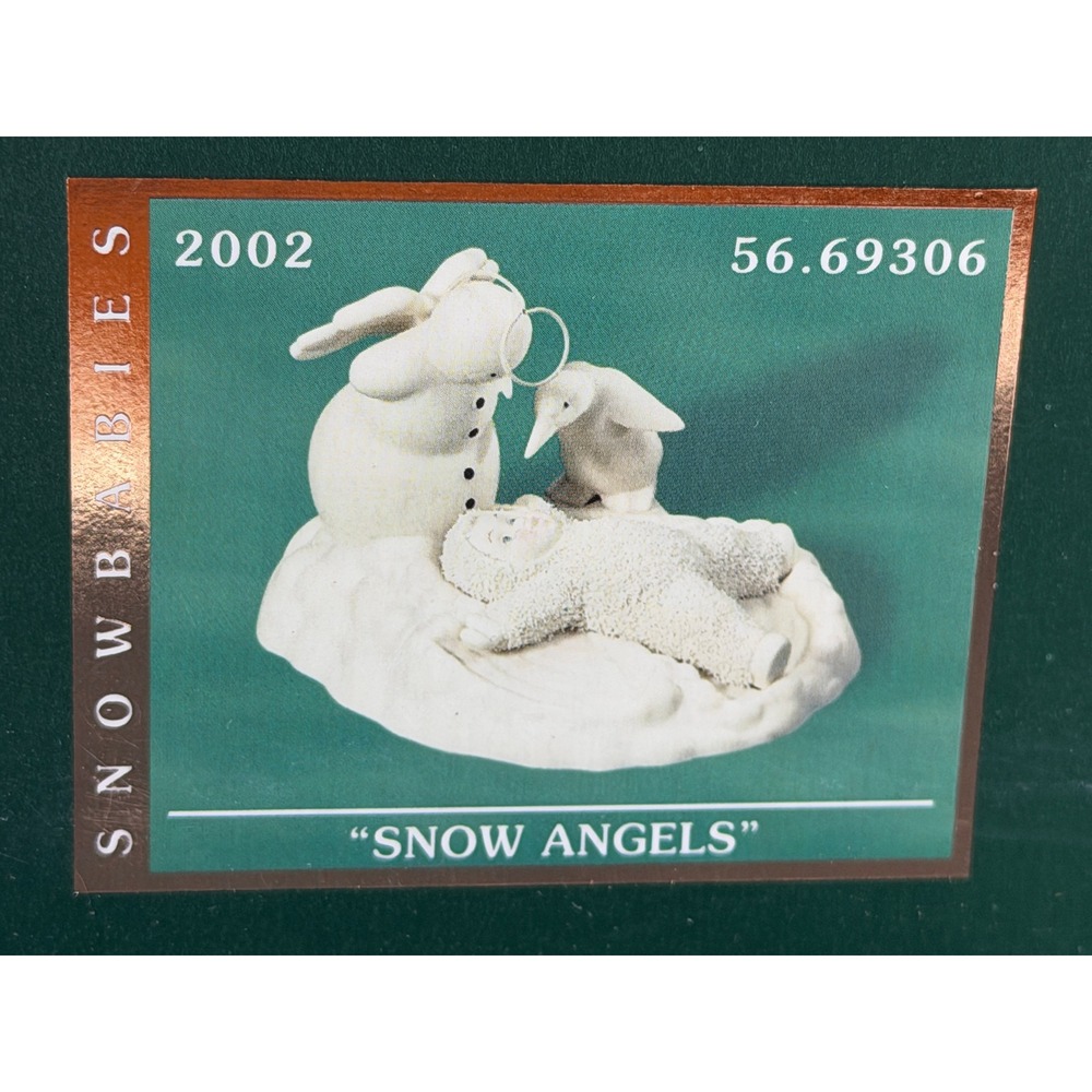 Dept 56 Snowbabies-Snow Angels Bisque, Porcelain Figurine 56.69306 2002, NIB